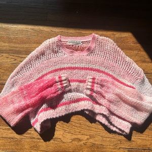pink crochet sweater from URBAN OUTFITTERS in perfect condition